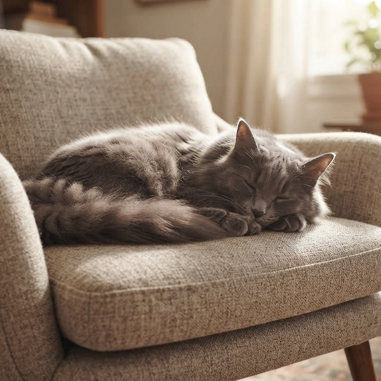 Cat-Sleep-on-My-Chair